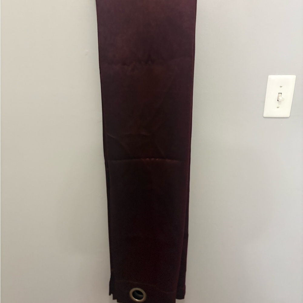 Elegant burgandy blackout energy saving curtain panel - Picture 6 of 10